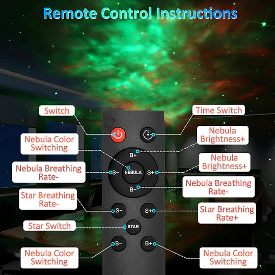 Astronaut Star Light Projector Lamp